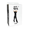 Панчохи сексуальні вінілові Art of Sex — Lora, розмір S, колір чорний, фото 4