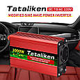 Автомобільний інвертор 12 V 220 V Tataliken Power Inverter DC to AC 12 V to 220 V 2000 W max, фото 6