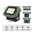 Потужний портативний сонячний світлодіодний LED ліхтар - Power bank для кемпінгу maxxar SJ-M3. Green, фото 2