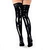 Панчохи вінілові сексуальні Art of Sex — Lora з мереживом, розмір L, колір чорний, фото 2