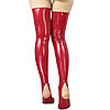 Панчохи вінілові сексуальні Art of Sex — Lora з відкритими пальцями та п'ятою, розмір S, червоні, фото 3