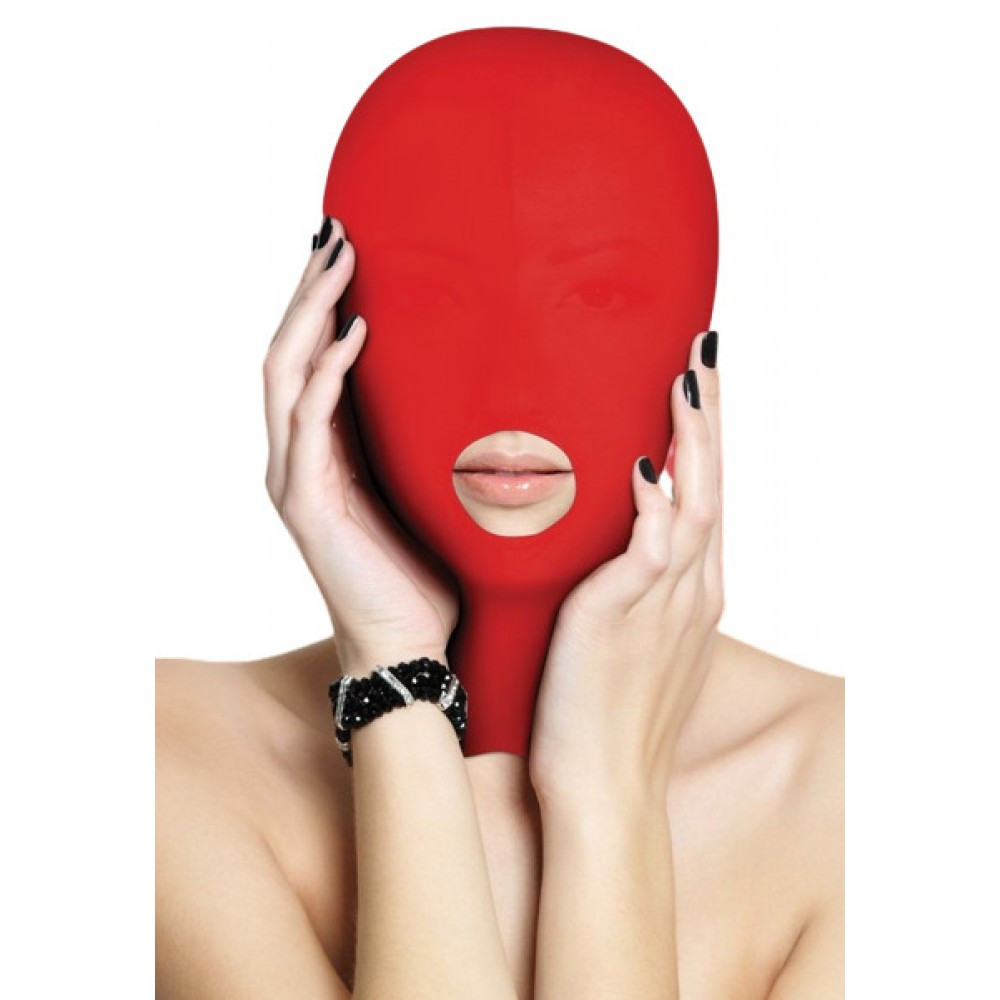 Маска на обличчя з відкритим ротом Submission Mask — Red, фото 1
