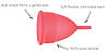 Менструальні чаші Mae B Intimate Health 2 Large Menstrual Cups, фото 4