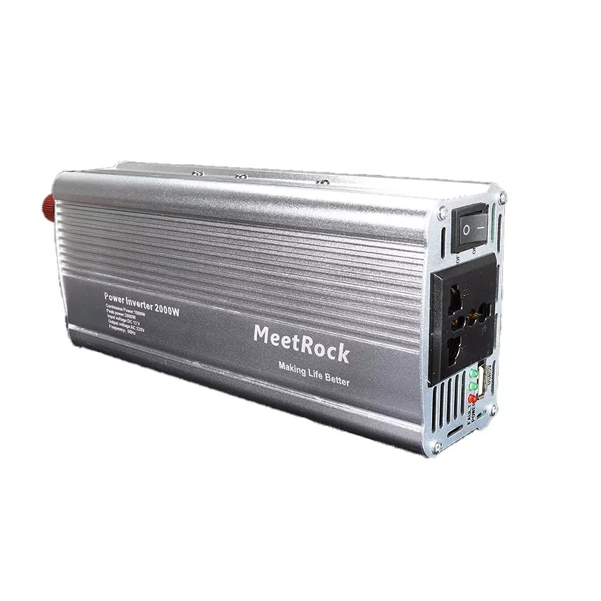 Автомобільний інвертор 12 V 220 V MeetRock Power Inverter DC to AC 12 V to 220 V 2000 W max, фото 1