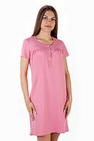 Женская ночная сорочка / стрейч - кулир 44, светло-розовый 44, темно-розовый