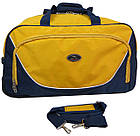 Дорожня сумка на колесах 57L Wallaby 10428-7 синя з жовтим, фото 2