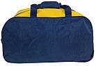 Дорожня сумка на колесах 57L Wallaby 10428-7 синя з жовтим, фото 6
