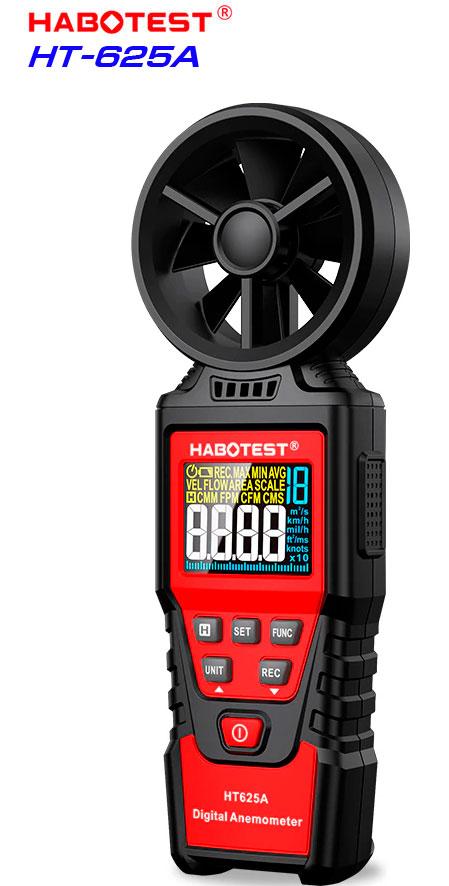 Habotest HT625A анемометр з функцією вимірювання об'ємної витрати повітря