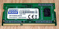 Пам'ять оперативна Goodram SODIMM DDR3-1333 4096MB PC3-10600 (GR1333S364L9S/4G) для ноутбуків