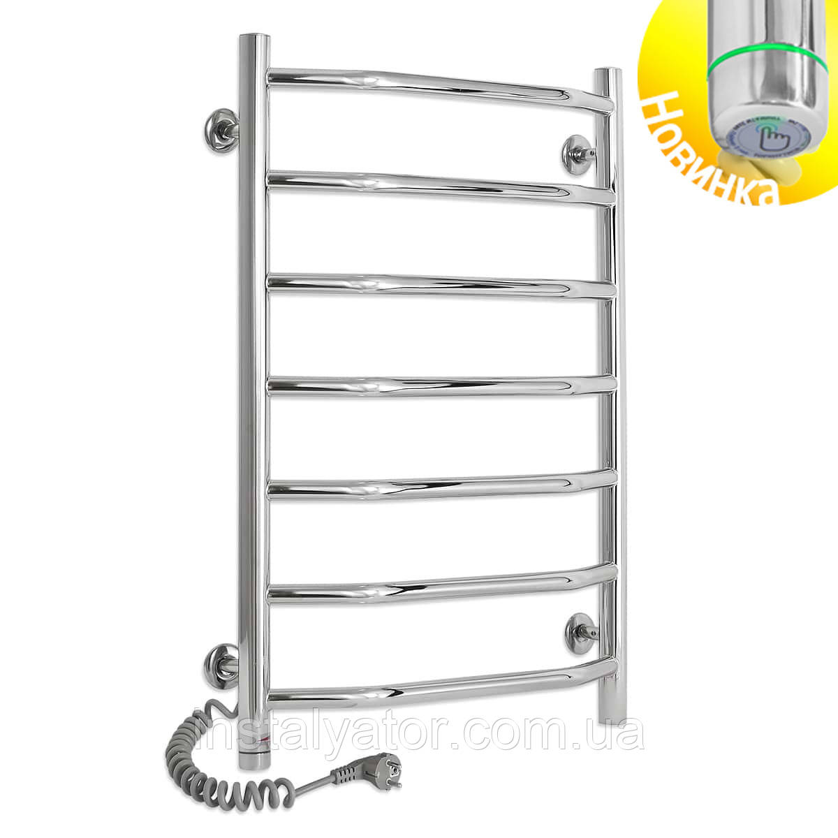 Електрична рушникосушарка Laris Вікторія П7 450 х 700 Е S3 (підкл. зліва), фото 1