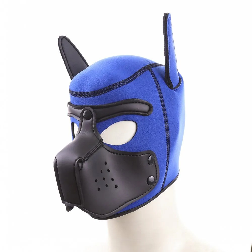 Маска БДСМ собаки Be My Master Bondage Puppy Hood Blue, фото 1