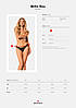Трусики жіночі еротичні чорні Obsessive Bella Rou panties XL/2XL, фото 7