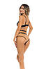 Боді відкрите WALK AWAY CROTCHLESS TEDDY BLACK, S/M, фото 3