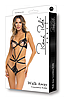 Боді відкрите WALK AWAY CROTCHLESS TEDDY BLACK, S/M, фото 4