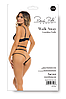 Боді відкрите WALK AWAY CROTCHLESS TEDDY BLACK, S/M, фото 5