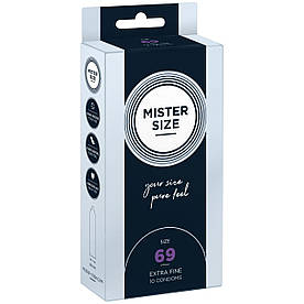 Презервативи Mister Size — pure feel — 69 (10 condoms), товщина 0,05 мм