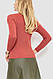 Кофта жіноча в рубчик, колір темно-кораловий, 204R037, фото 4