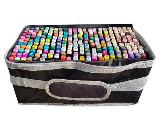 Маркери для малювання Набір скетч-маркерів 262 шт. для малювання двосторонніх touch