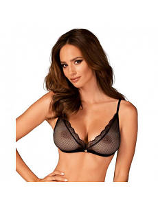 Бюстгальтер чорний Obsessive Mibelia XS/S