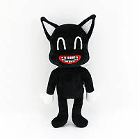 М'яка іграшка Мультяшний кіт SCP 30 см Плюшевий кіт Мультяшний чорного кольору Іграшка Cartoon cat SCP