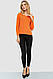 Кофта жіноча базова в рубчик, колір помаранчевий, 204R002, фото 2