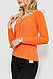 Кофта жіноча базова в рубчик, колір помаранчевий, 204R002, фото 3