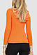 Кофта жіноча базова в рубчик, колір помаранчевий, 204R002, фото 4
