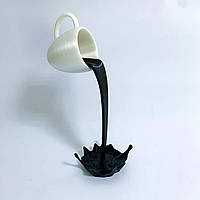 Статуэтка Парящая чашка с кофе UASHOP Фигурка для интерьера Чашка парящая в воздухе 15 см Декор чашка