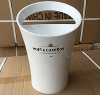 Ведро для шампанского Moët & Chandon. Кулер для льда Моет Шандон. Белое moet.(UASHOP)