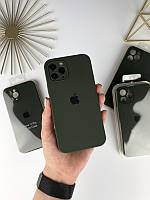 Силиконовый чехол на Айфон 11 Про с квадратными бортами | iPhone 11 Pro Dark green (54)