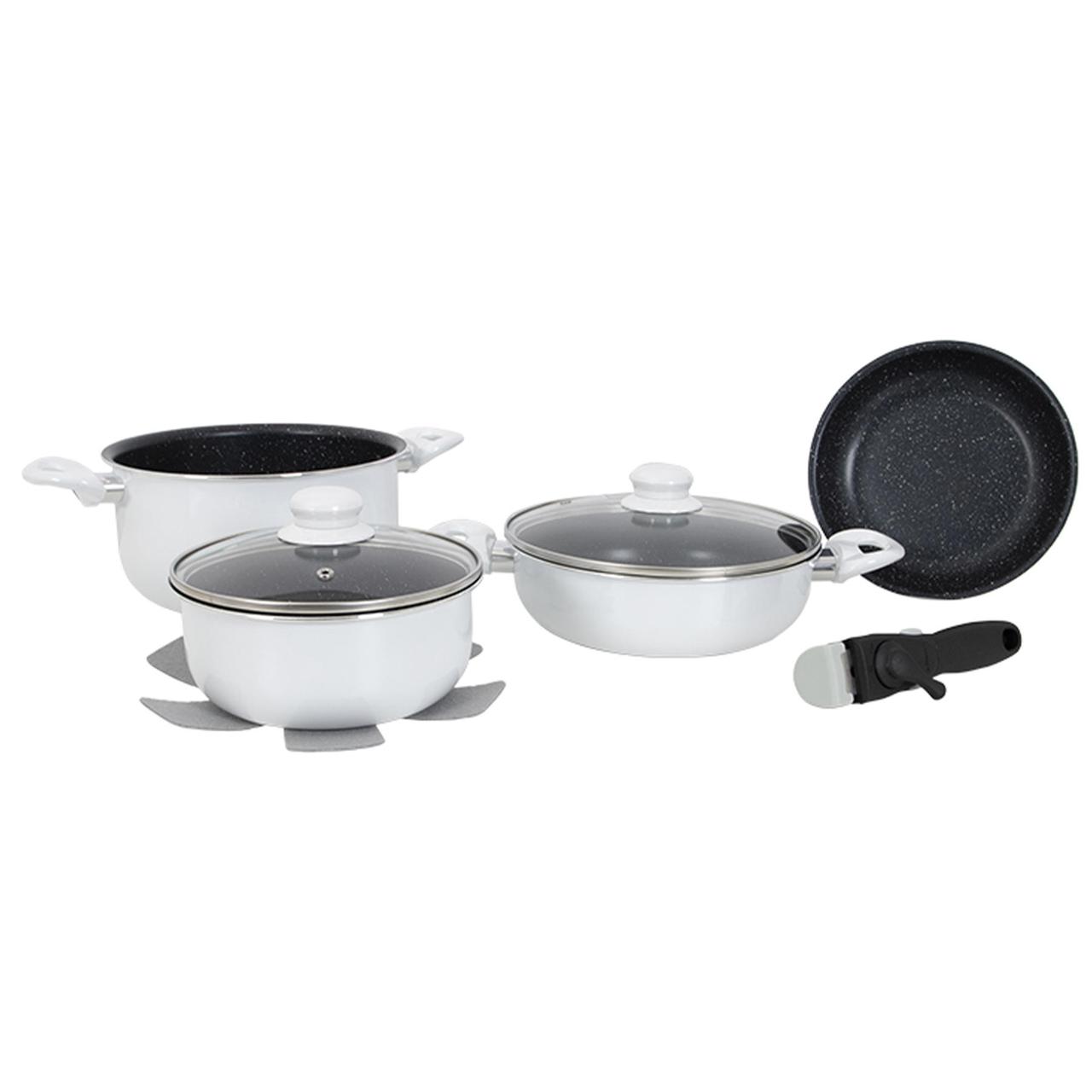 Набір посуду Gimex Cookware Set induction 7 предметів White (6977221), фото 1