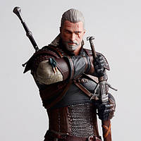 Фигурка Witcher 3 статуэтка Геральт из Ривии игрушка Geralt The Witcher Ведьмак 25 см в коробке UASHOP