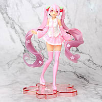 Коллекционная аниме-фигурка Мику Хацунэ Сакура фигурка Hatsune Miku Sakura 15см UASHOP