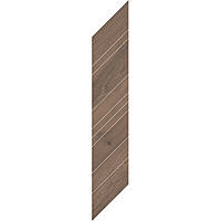 Керамогранит Paradyz Wildland Dark Dekor Chevron Prawy 14,8*88,8 см коричневый