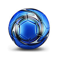 Мяч футбольный 5 размер Мяч для футбола синего цвета Мяч футбольный синий UASHOP