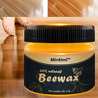 Натуральный полироль для дерева BeeWax пчелиный воск для востановления внешнего вида дерева 80g UASHOP