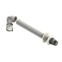 Комплект коаксіального димоходу Ariston 60/100 — 1000 для роходу крізь стіну