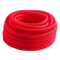 Гофротруба для ізоляції Carrera 24/28 червона 50 м для труби Ø 18/20 мм