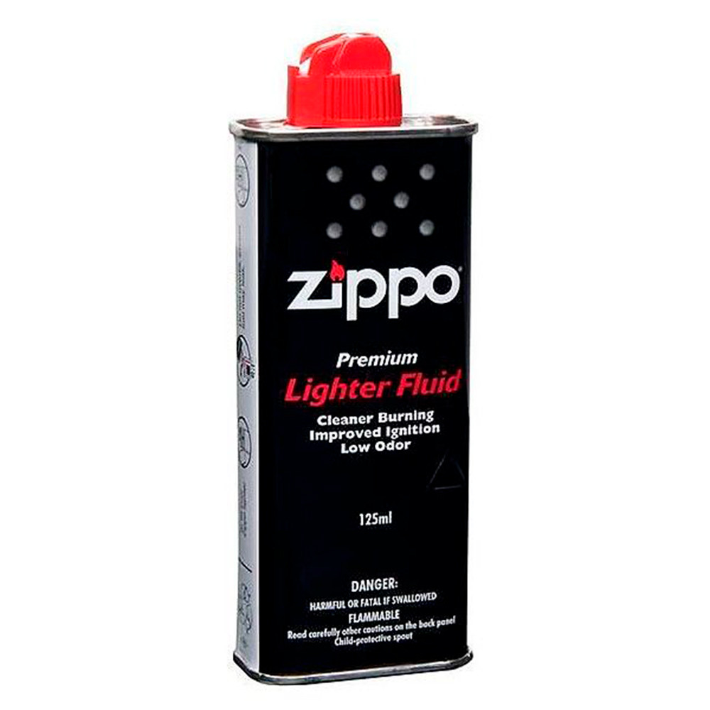 Набор Zippo Бензин 125 мл 3141 + Кремни 2406 + Фитиль 2425+ Чехол на пояс pz06bl черный - фото 3 - id-p1887559867