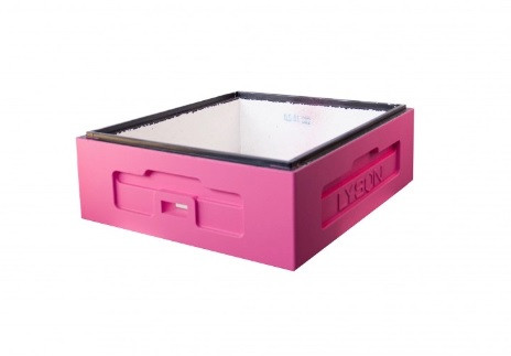 Корпус для 1/2 10-ти рамкового вулика Дадан фарбований Lyson W1018_R, рожевий, фото 1