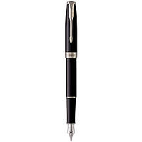 Ручка пір'яна Parker SONNET 17 Black Lacquer CT FP F