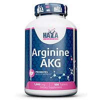 Аргінін в таблетках Haya Labs  Arginine AKG 1000 mg 100 таблеток