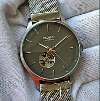 Чоловічий годинник часы Cadisen Automatic Open Heart 41mm Sapphire Новий