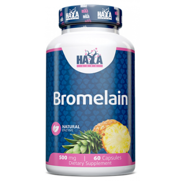 Харчова добавка Haya Labs. Bromelain 500 мг 60 капсул