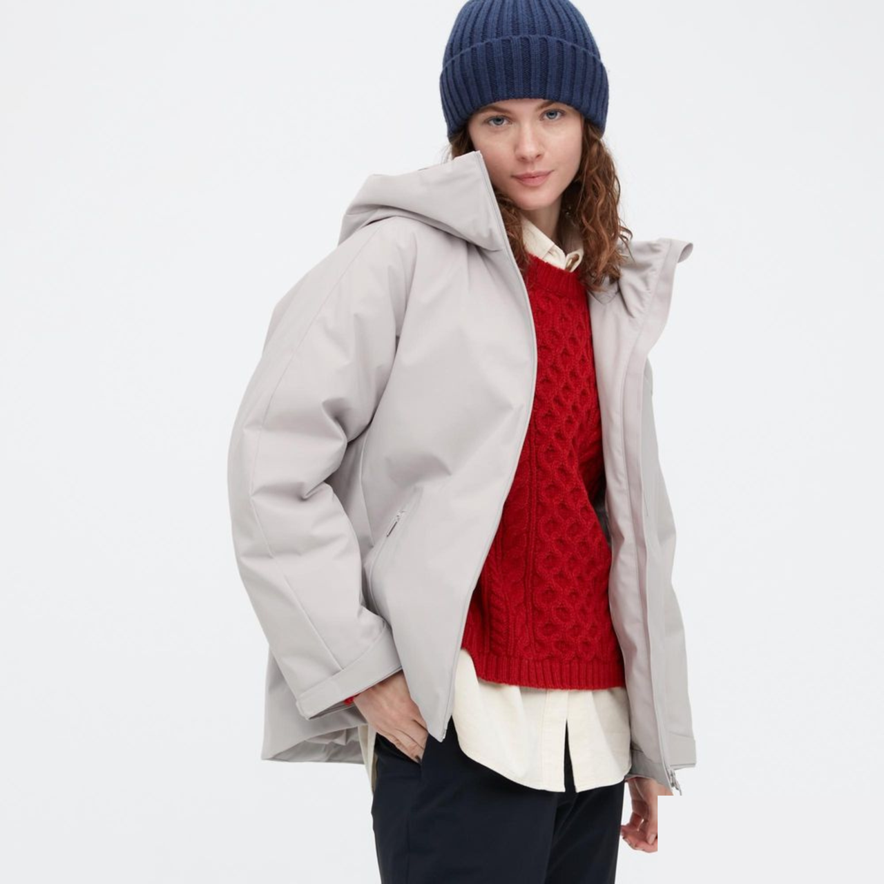 Women hybrid down parka hotsell