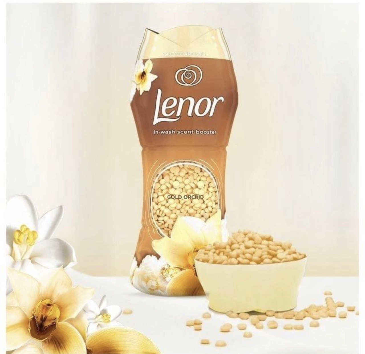 Кондиціонер для білизни в гранулах Lenor Золота Орхідея, 210г - фото 1 - id-p1887583567