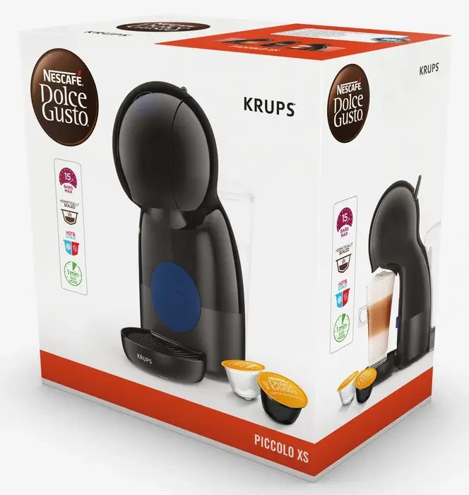 Капсульна кавоварка KRUPS KP100B31 Nescafe Dolce Gusto Piccolo XS Антрацит