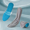 Устілки антибактеріальні з ефектом пам'яті Memory Insoles Gray Розмір 35-36, фото 5