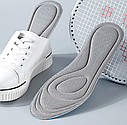 Устілки антибактеріальні з ефектом пам'яті Memory Insoles Gray Розмір 35-36, фото 3