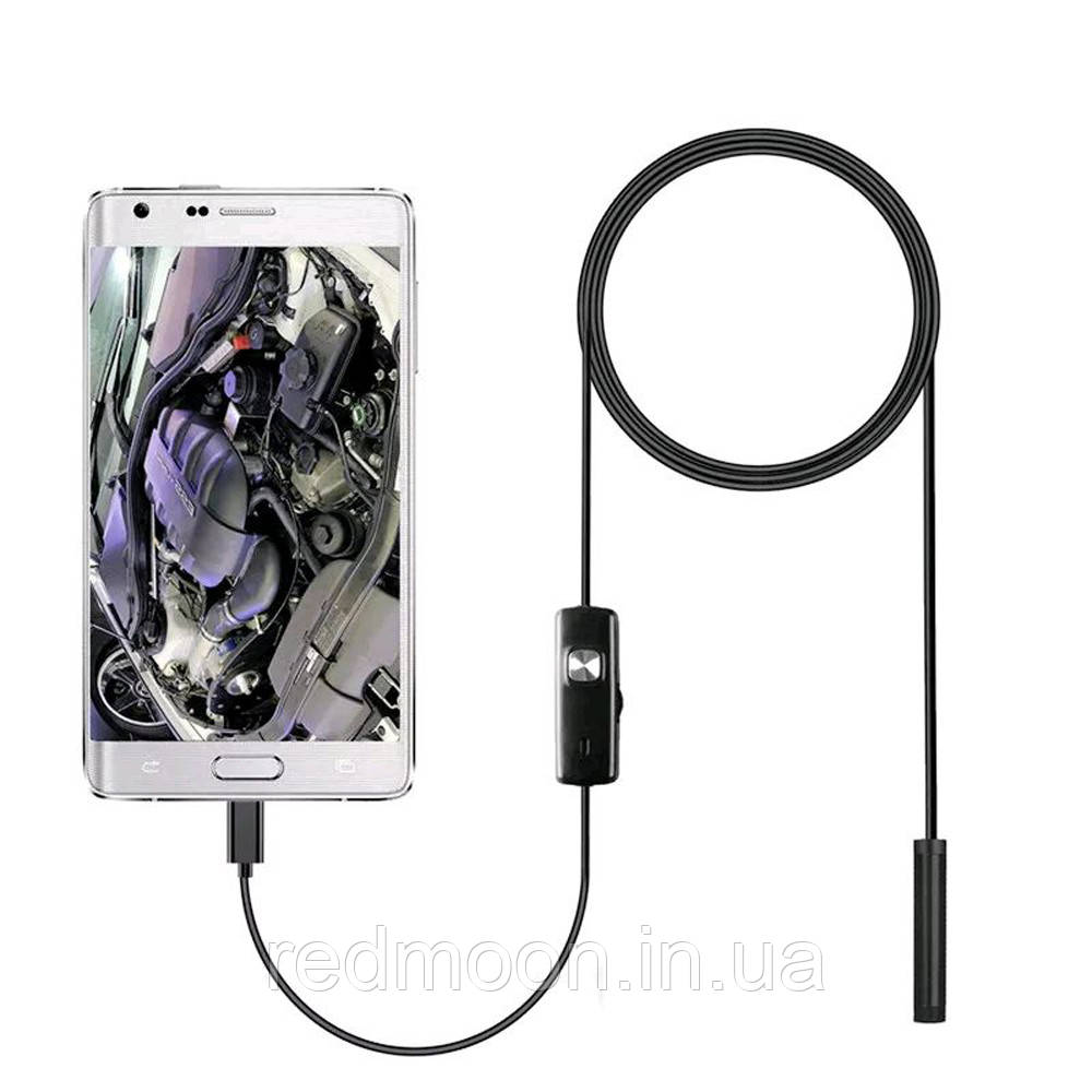 Ендоскоп для смартфона з USB, 3,5м / Гнучка міні камера / Бороскоп для телефону, фото 1